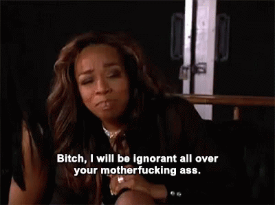 Excuse me? 1) How dare you assume my blackness relates to being "ghetto" and loud 2) I make you dislike me in two seconds if you dare to utter that sentence ever again .