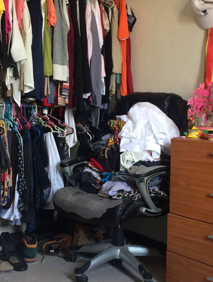 Or it's full of half-dirty/half-clean clothes you're still deciding whether to wash or wear again.