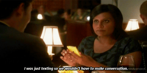 Your phone should be on silent and in your pocket during a date. There's nothing ruder than being on your phone and taking attention away from the person you're with. If you're waiting on an important phone call or text, excuse yourself and run to the bathroom and check your phone if you have to remain connected. But simply not responding during a date could mean the difference between booking a second date and not getting a call back.