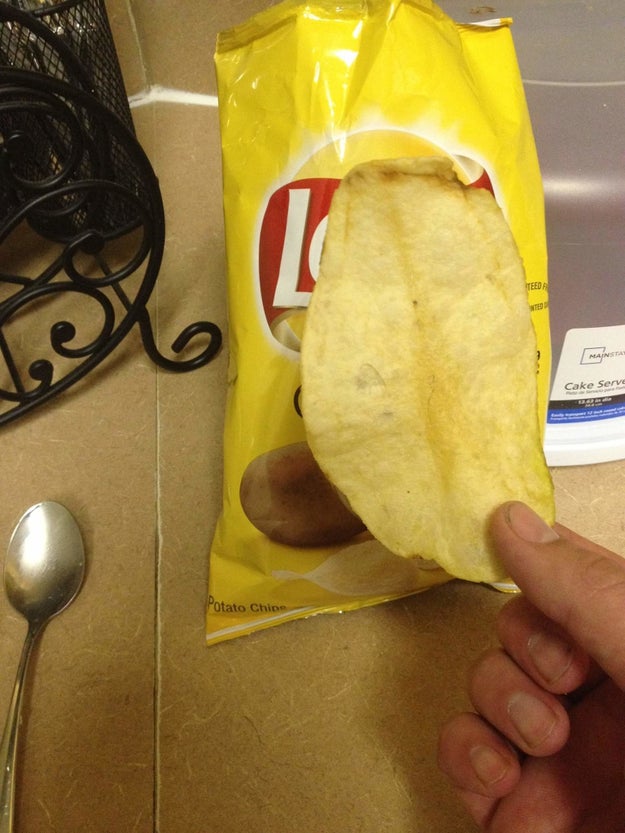 This realllllly large potato chip.