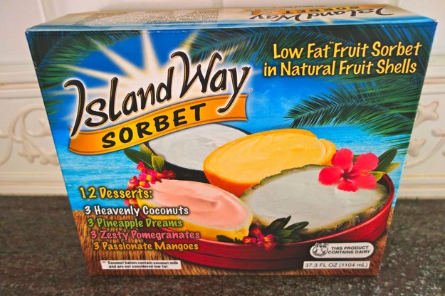 These sorbets in the actual fruit are THE best! 