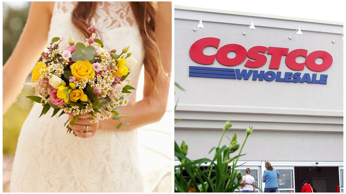 costco bridesmaid dresses Baby Blue Satin V-Neck Bridesmaid Dress Mermaid Floor-Length main image 0