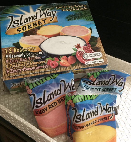 Island Way Sorbet. 