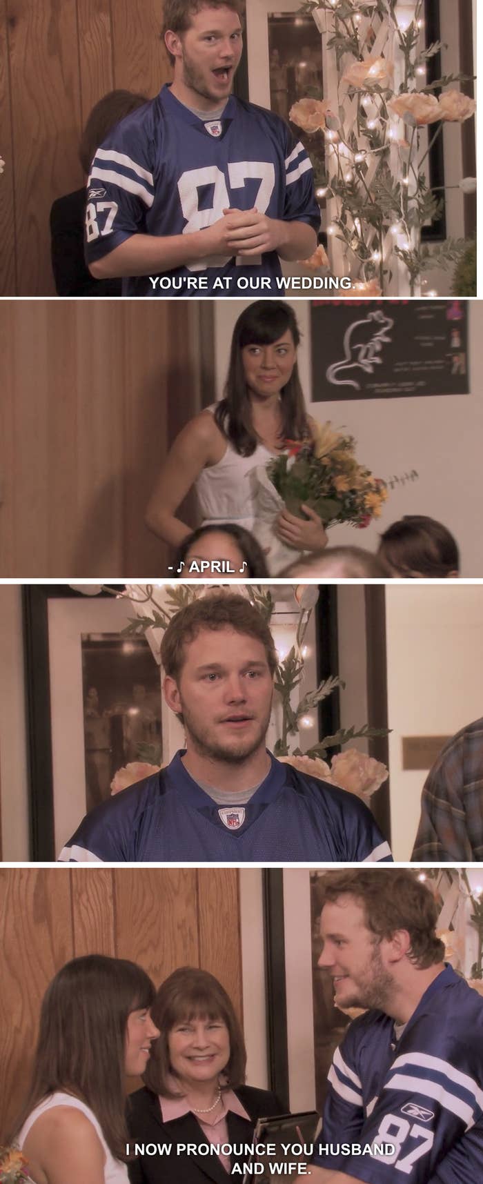 "They're my favorite television couple of all time, and the wedding was just one of the cutest things I've ever witnessed." —escope22