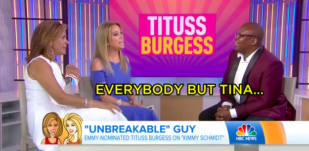 But Kathie Lee was quick to jump in and point out that the show's creator, Tina Fey, was a notable exception.