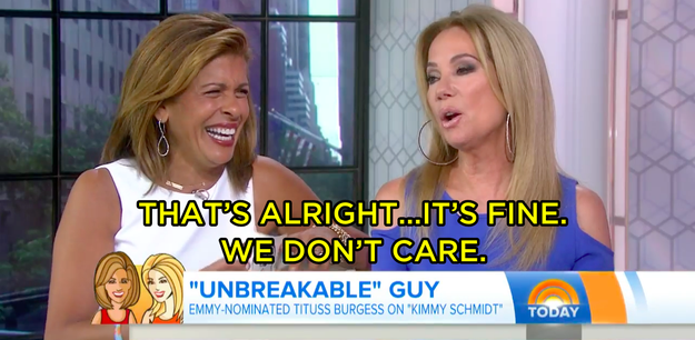 She actually made kind of a big deal about it.