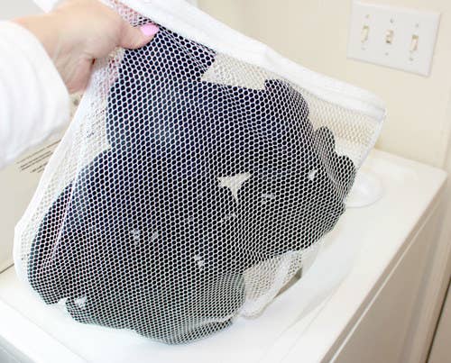 Who cares that it's *called* a lingerie bag — if it saves your socks, it's worth it. Lots of big socks? Get multiple bags, or a bigger bag. From One Good Thing By Jillee.