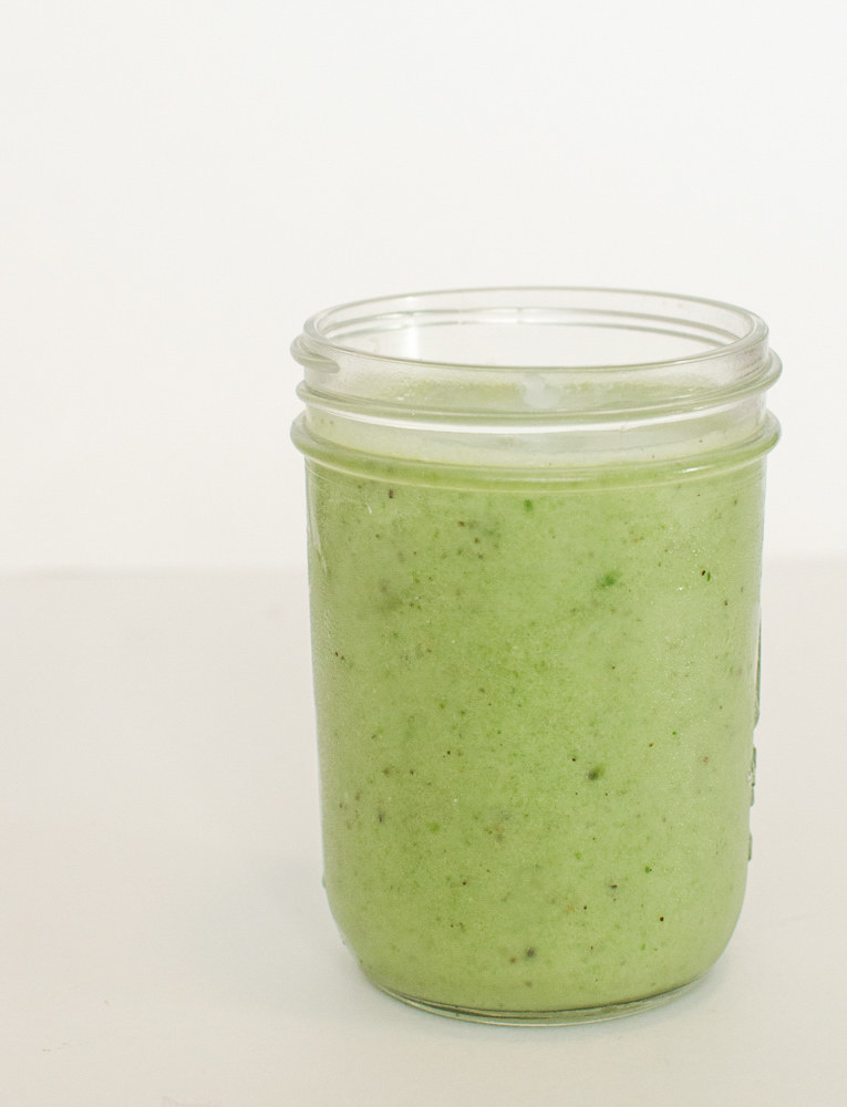 If you've always been afraid of green smoothies, fear no more. The spinach in this smoothie is incredibly mild and you won't even be able to taste it in this sweet and creamy treat!