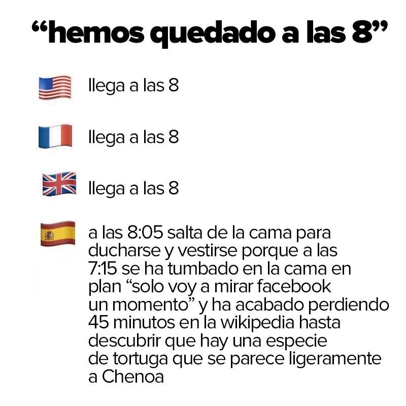 Un poco sí, pero es un círculo vicioso. Sabemos que la persona con la que hemos quedado tampoco va a llegar pronto. Además, necesitamos ocasiones para utilizar el refrán "mejor tarde que nunca".