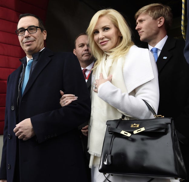 This is Louise Linton, actress and wife of US Treasury Secretary Steven Mnuchin.