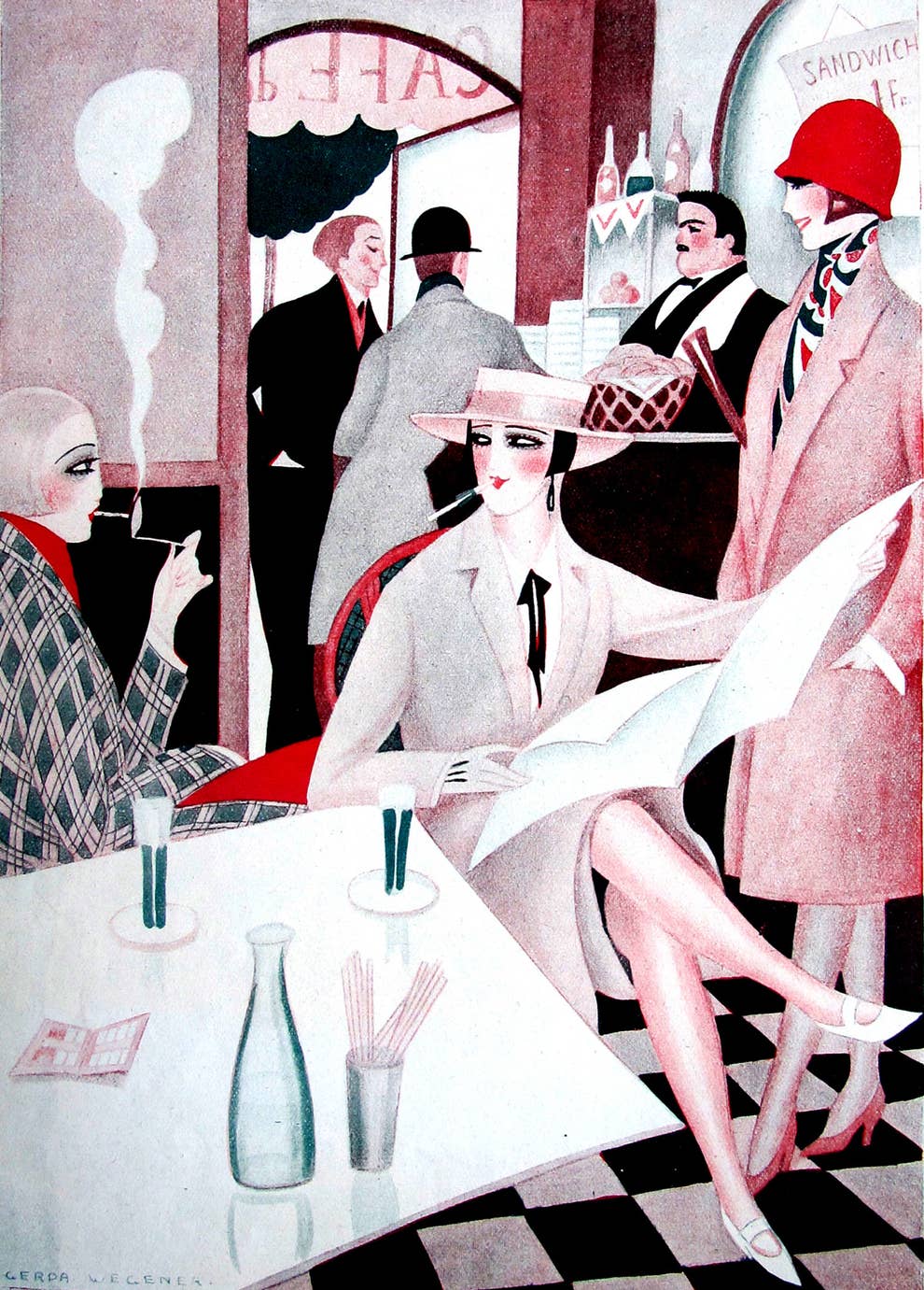 100年前 パリのレズビアンを描いたイラストがめっちゃオシャレ 100年前 パリのレズビアンを描いたイラストがめっちゃオシャレ