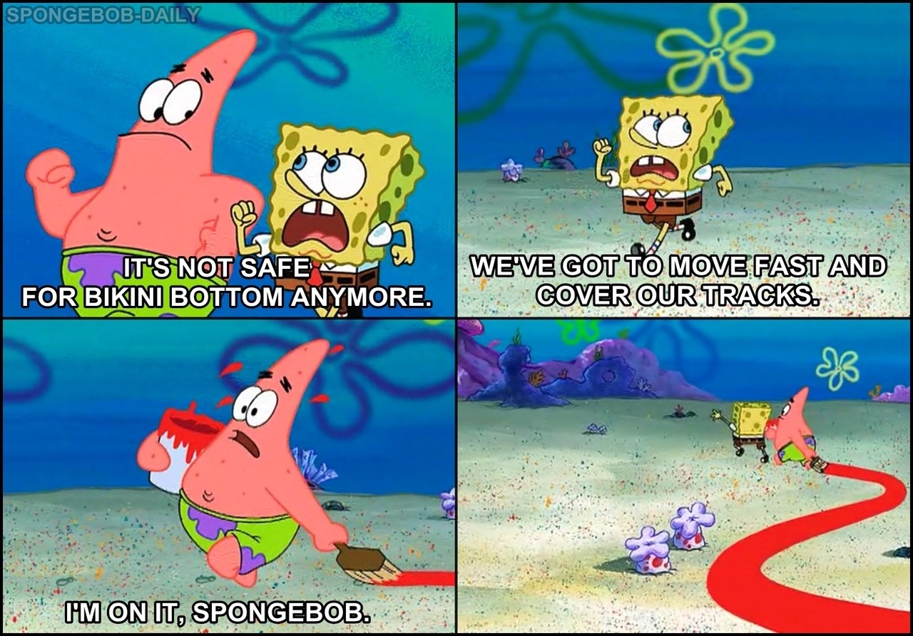 funny quotes of patrick and spongebob