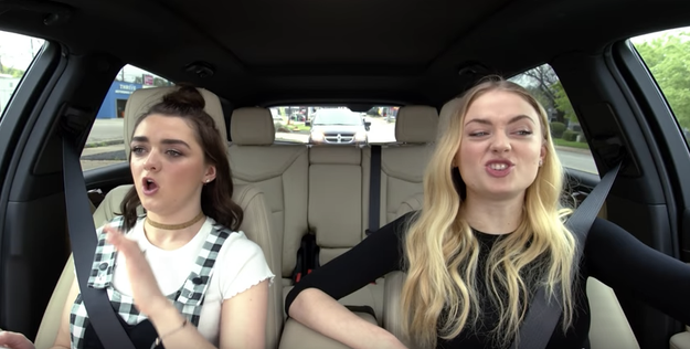 Maisie Williams and Sophie Turner are featured in the latest episode of Carpool Karaoke: The Series and it