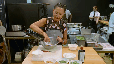In an interview with the Food Network, Nancy Silverton of Osteria Mozza said, "Invest in a bottle of high-quality olive oil. Just a small drizzle can really bring out the flavor of pizza, mozzarella, pasta, fish, and meat."