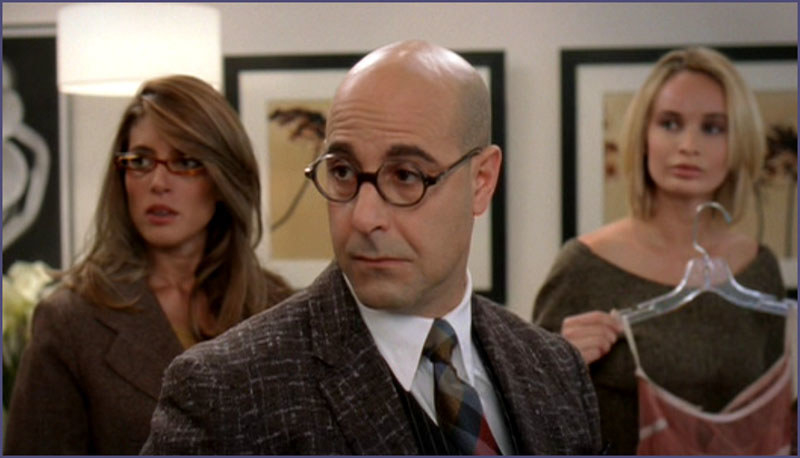 Nigel from The Devil Wears Prada (2006) has amazing sassiness and humor.