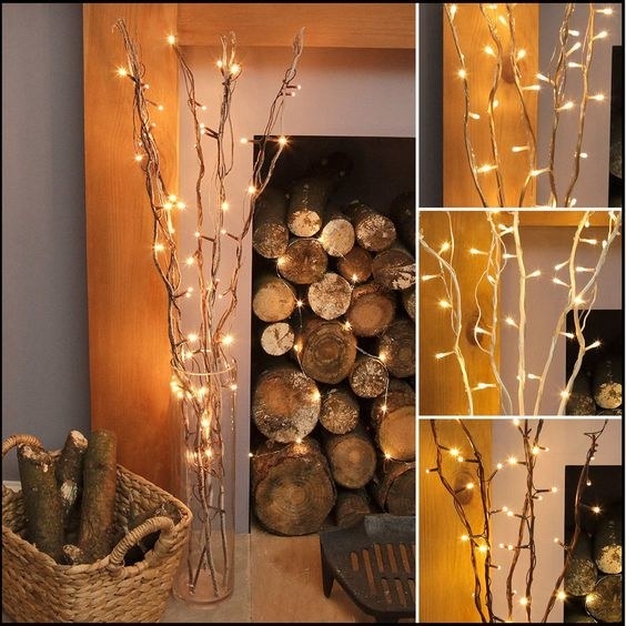 Perfect that rustic, Scandinavian look with these innovative twig lights. Fairy lights strung along branches create something that looks natural while also being connected to your mains.
