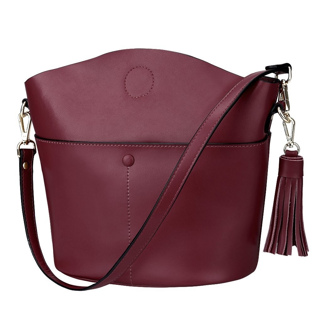 Heshe Women’s Leather Handbags Top Handle Totes Bags Shoulder Handbag Satchel Designer Purse Cross Body Bag for Lady 