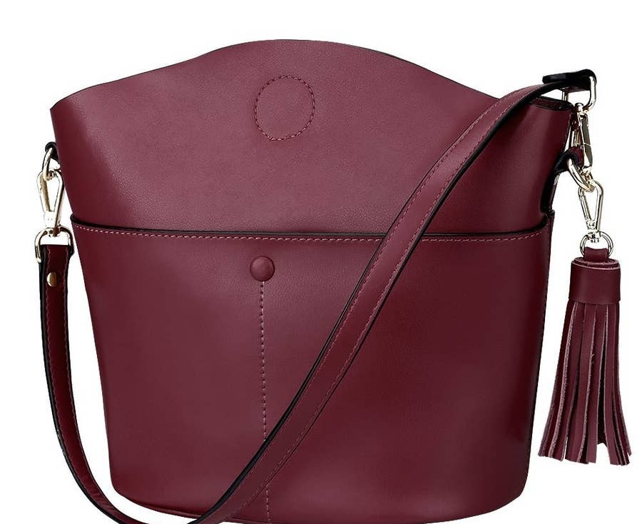 Leather Messenger Bag for MenJack&Chris Man Purse Crossbody Bags for Work  Bus