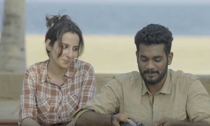 Harish and Haritha met on Tinder and decided to move in together after a year of dating. While all seems well, their love story has a big obstacle — their freeloading stoner best friend. Check it out here.