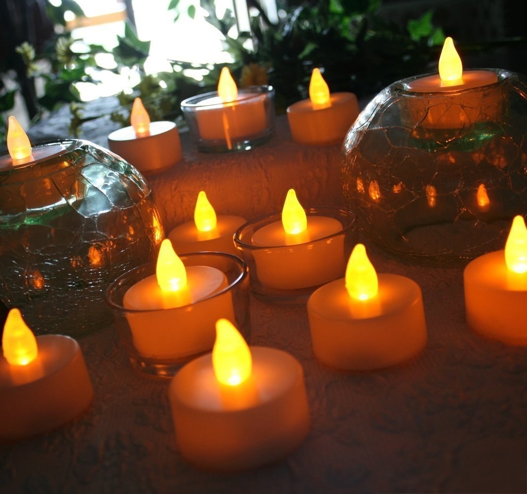 Promising review: "This is my second time ordering these candles. I first used them in jack-o-lanterns at our carving contest, and I just ordered them again for a camping trip. They work great, last a long time, and don't make a mess." —Mom2HT&RCGet a pack of 24 from Amazon for $8.99.
