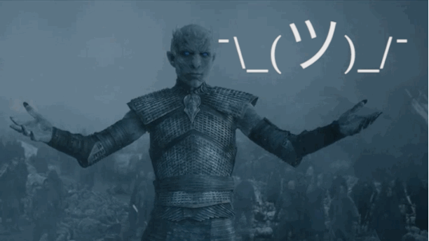 "Ponte ya a verla otra vez. Es una serie demasiado buena como para no hacerlo, y hay muchísimos detalles que se pasan por alto fácilmente". –fabfourdarling"¡¡Volved a ver Game of Thrones desde el principio!!" –jessicak411e32390"¡¡Ved otra vez las temporadas 1-7!!" –meekm2"O bueno, vedla otra vez desde la 1ª temporada y buscad pistas de que Bran es el Rey de la Noche". –Paul Strach, Facebook"Game of Thrones otra vez desde el principio. En serio, merece muchísimo la pena volver a verla. Es más fácil de seguir y pillas cosas que se te habían pasado, como todas las maquinaciones de Meñique. Y resulta especialmente interesante ver todas las referencias de la 7ª temporada al pasado, como cuando la hermandad vende a Gendry, cuando Tyrion y Davos están cada uno a un lado de Aguasnegras o cuando Sam y Bran se conocen en el muro". –buzzcat99