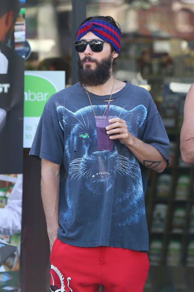 Guess who ALSO got an açaí smoothie yesterday? Yes, this guy: Jared Leto