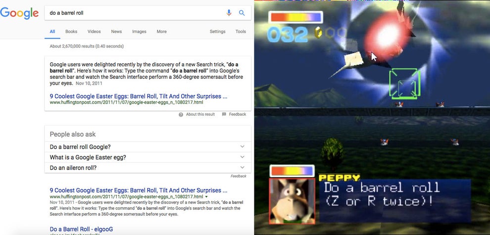 Googletricks Search do a barrel roll in google.com and see the magic :  r/google