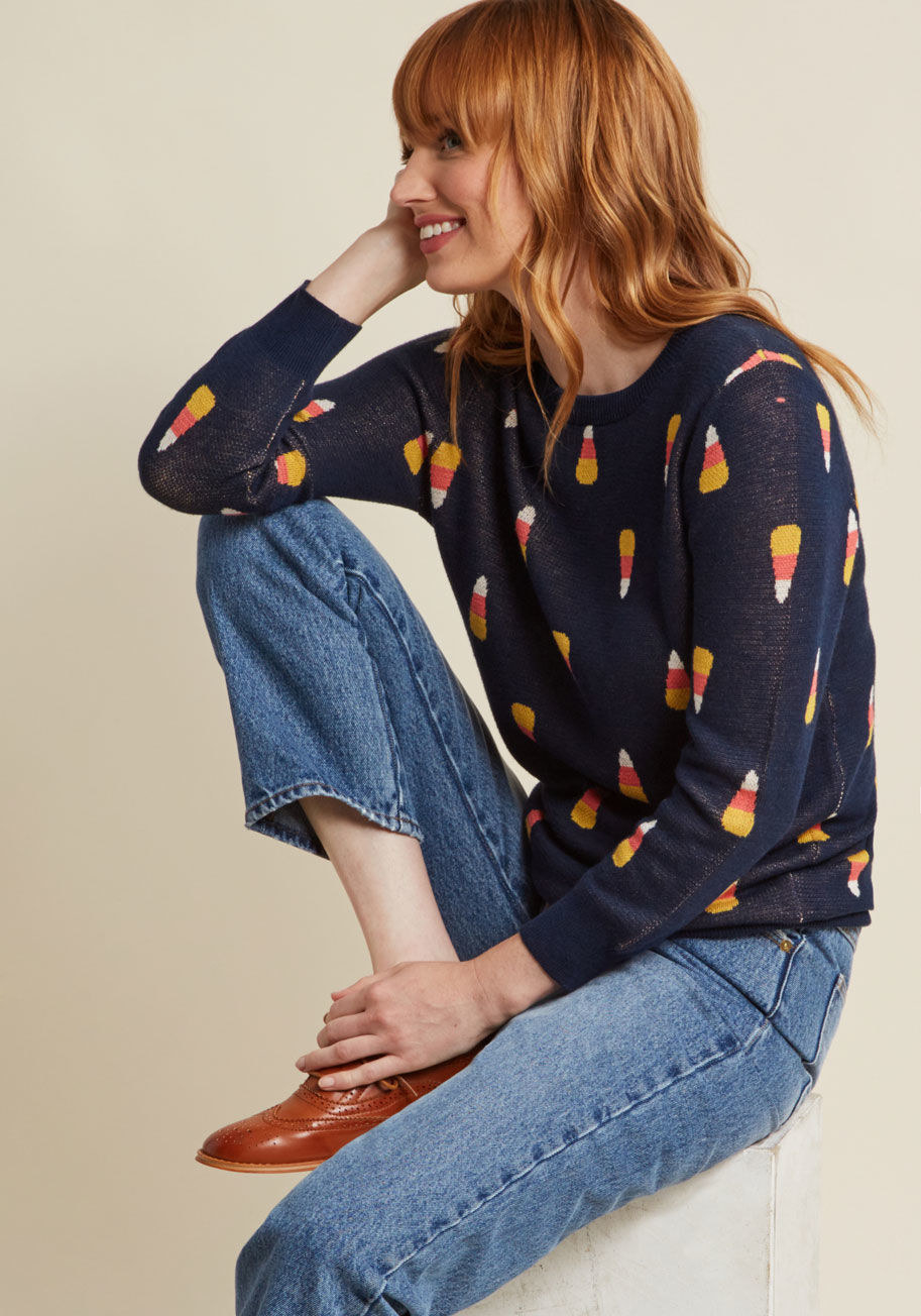 Modcloth candy corn clearance sweater