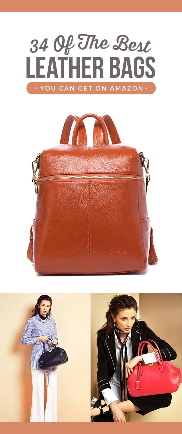 34 Of The Best Leather Bags You Can Get On Amazon