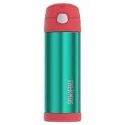 Thermos FUNtainer 16oz Water Bottle with Spout - Teal/Coral