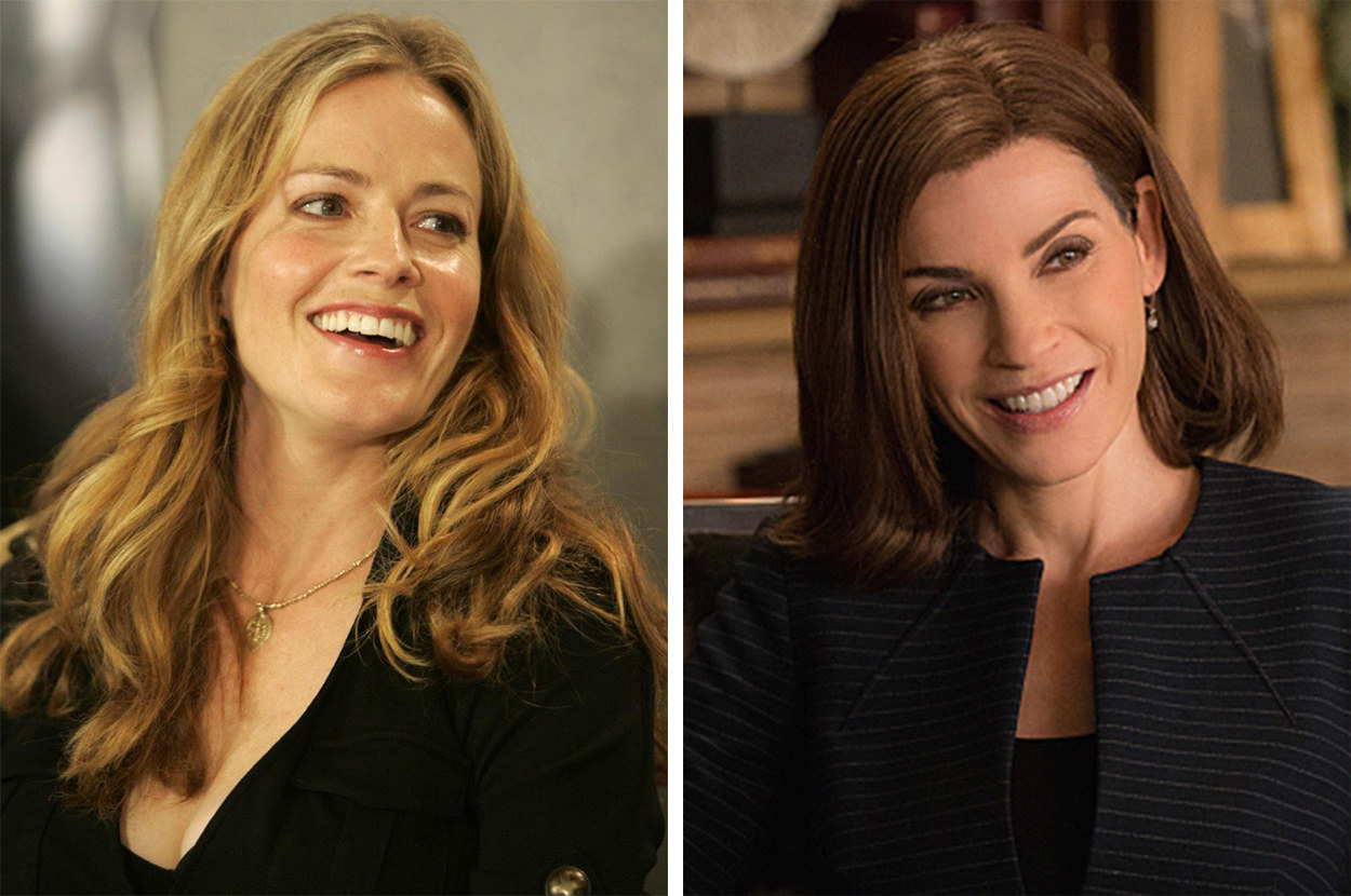 Shue was considered for the lead role in CBS's The Good Wife but turned down the part to spend time with her family and producers cast Julianna Margulies as Alicia Florrick.