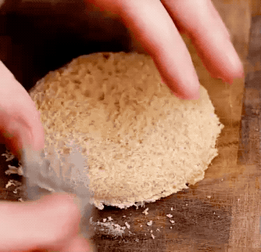 Crimp the edges using a fork and transfer them into baggies: