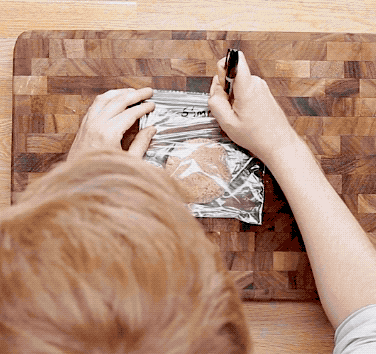 Label everything, and store in the freezer for the week or eat them right away: