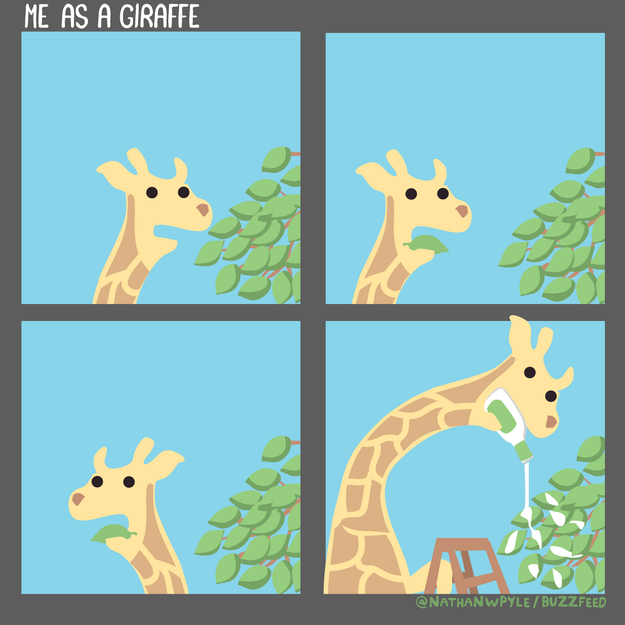 Me as a giraffe.