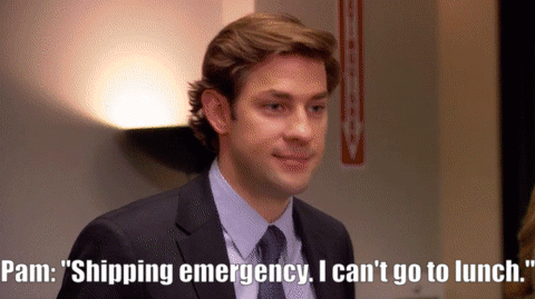 So it's OK for Jim to fake an emergency to get out of an awkward dinner party, but Pam isn't allowed to do the same to avoid going to lunch with her mom and her boss? Hearing them talk about their sex life has been completely horrifying her. So why doesn't Jim let her use a Get Out of Jail Free card? He sucks.