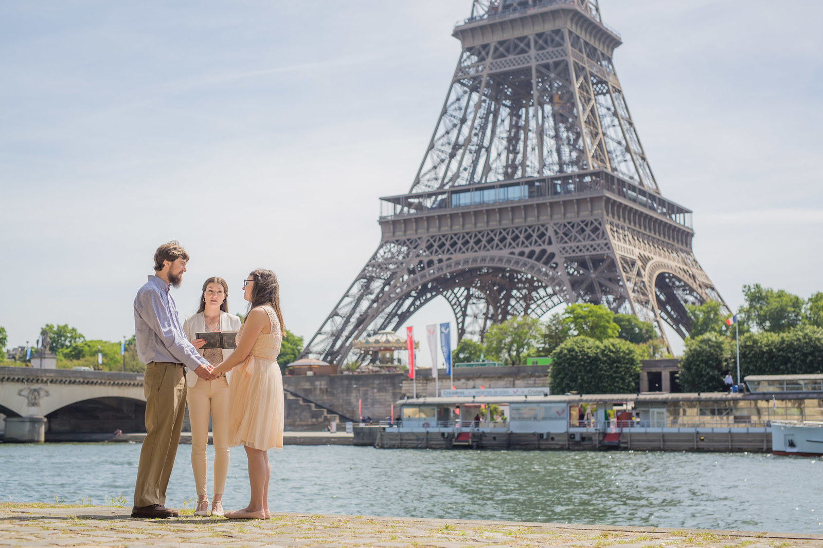 The Seine River is probably the “epicenter of romance” in Paris with couples having candlelight dinners, quiet afternoon strolls, and proposals, left, right and center.You could totally just stand in front of it and say your “I Dos” or you can go on the boat and it will be just as amazing.