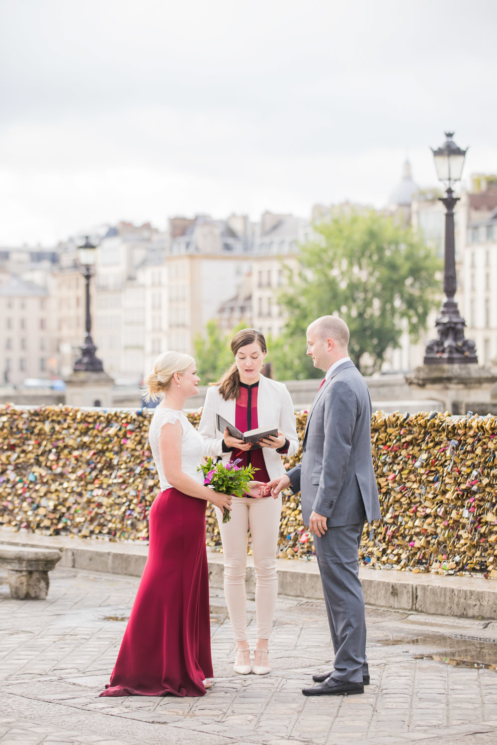 Or better known as the “Love Locks Bridge” is a great symbolical choice. Just imagine the millions of couples from around the world who channel their love in this area!