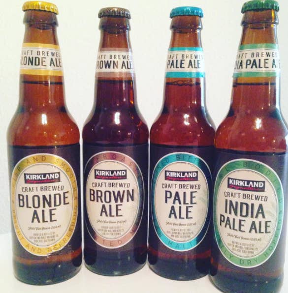 Costco's line of Kirkland craft brewed IPAs and brown ales come from two breweries in Utica, New York, and San José, California. If you're a beer aficionado, you may have even heard of the breweries, called F.X. Matt Brewing Company and Gordon Biersch, as the Washington Post reported.