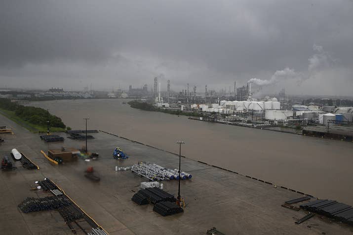 The refinery section of the Houston Ship Channel.