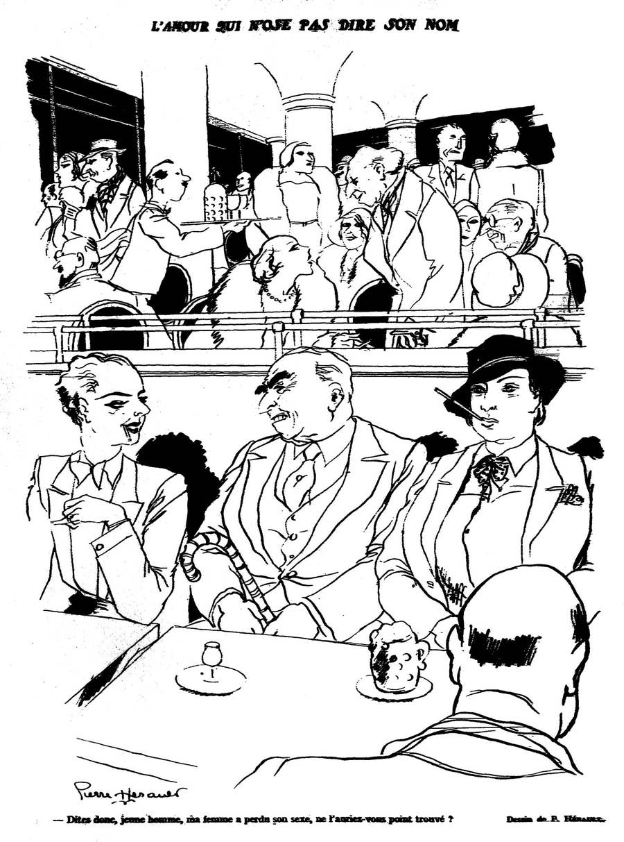 100年前 パリのレズビアンを描いたイラストがめっちゃオシャレ