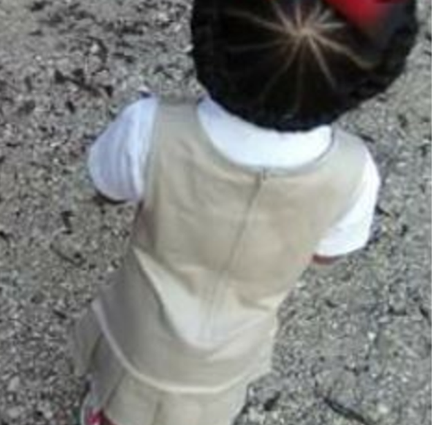 Markeisha Simien, mother of five-year-old Charle-feigh, dropped her daughter off with perfectly coiffed hair on the first day of kindergarten.