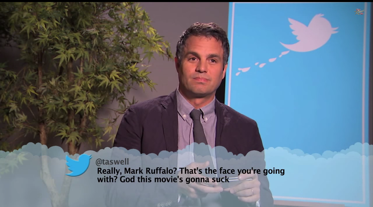 Mark is really. Celebrities read mean Tweets. Taswell.