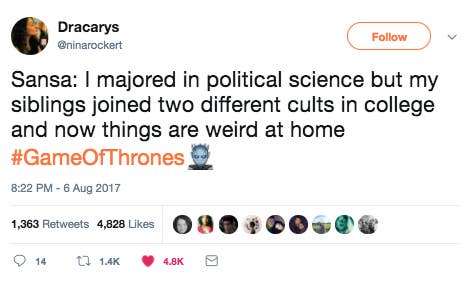43 Funny Twitter Reactions From The Latest Game Of Thrones Episode That Will Make You Laugh Like A Lot