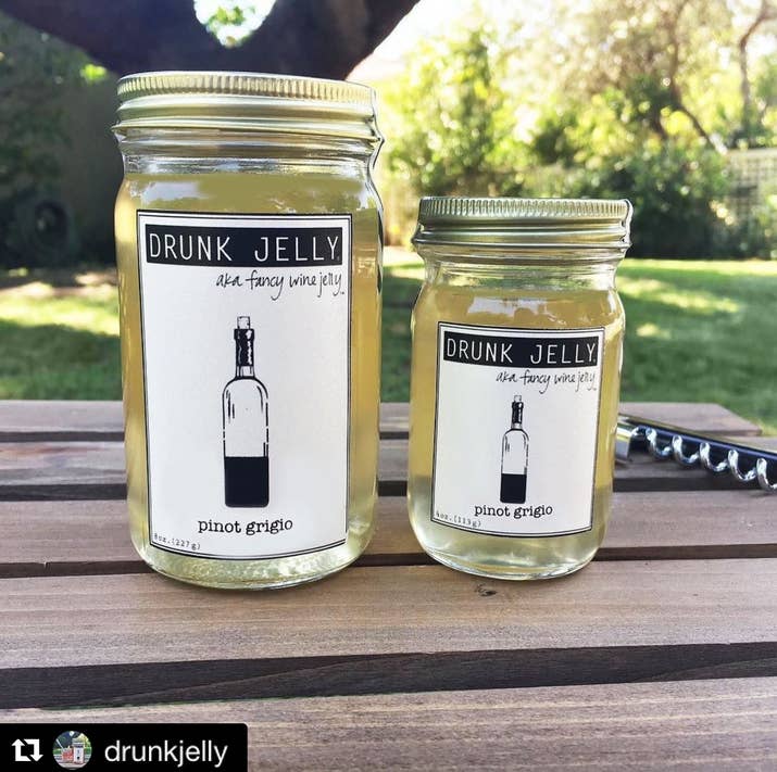 Wine Jelly is the perfect additive to your charcuterie plate when you are hosting your ladies wine night or fancy dinner party. Flavors: Rosé, Cabernet Sauvignon, Moscato, Pinot Noir, Merlot, Pinot Grigio, and Chardonnay.