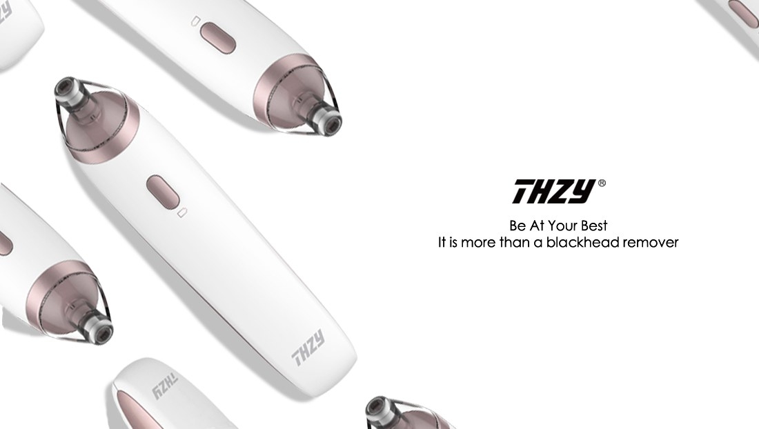 Thzy Blackhead Remover adopts the unique vacuum suction system to firm the skin , massage skin gently, to promote blood and lymph circulation, make the skin becomes more compact luster.It has 4 replaceable suction heads. Every head has different functions, including increasing elasticity, exfoliating and removing blackheads. Natural mineral microcrystalline drill particles on the microcrystalline probe can exfoliate gently, so that the skin becomes more smooth and look good. It also can suck out the dirt on the skin and promote blood circulation. THZY blackhead remover is an ideal beauty tool to minimize the appearance of pores, blackheads and acne scar removal. SHOP HERE