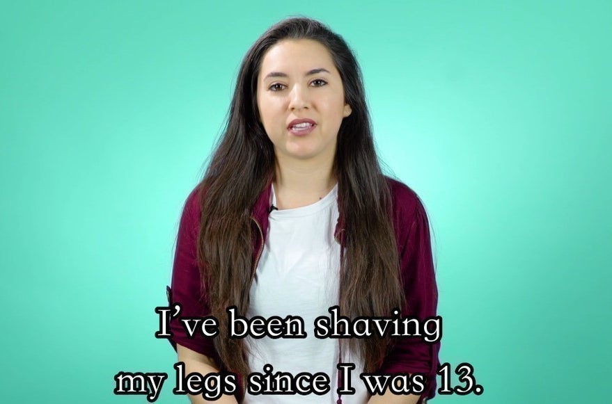 「13歳の時から足は剃ってきた」