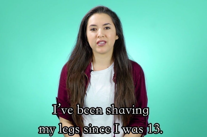 「13歳の時から足は剃ってきた」