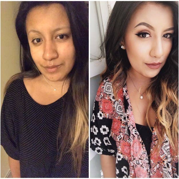 "Makeup isn't to hide insecurities though, it's to bring out the beauty that lies within a person."– hannahm8