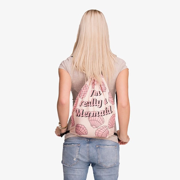 A string backpack that reveals your secret identity.