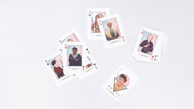 A pack of playing cards filled with badass women.